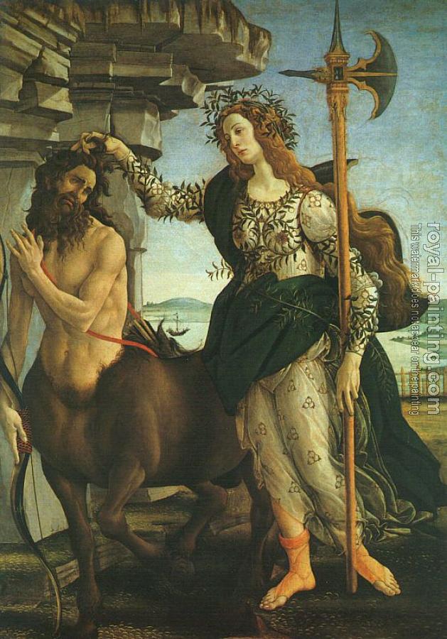 Sandro Botticelli : Pallas and the Centaur